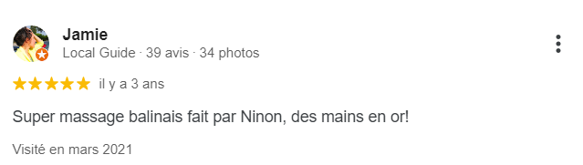 avis google massage balinais 2021